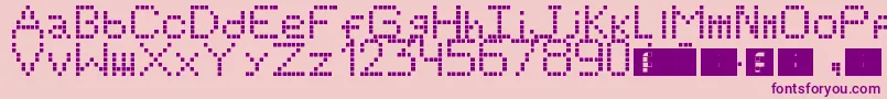 SimpleS Font – Purple Fonts on Pink Background