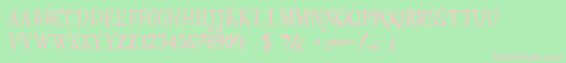 JmhEuryale Font – Pink Fonts on Green Background