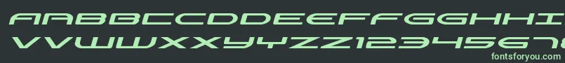 Шрифт Antietamexpandital – зелёные шрифты на чёрном фоне