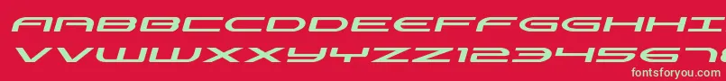 Antietamexpandital Font – Green Fonts on Red Background