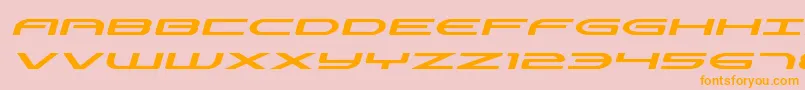 Antietamexpandital Font – Orange Fonts on Pink Background