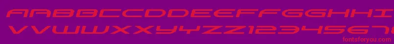 Antietamexpandital Font – Red Fonts on Purple Background