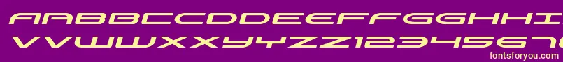 Antietamexpandital Font – Yellow Fonts on Purple Background