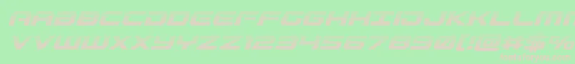 Gunshipgradital Font – Pink Fonts on Green Background