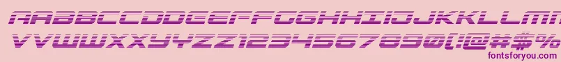 Gunshipgradital Font – Purple Fonts on Pink Background