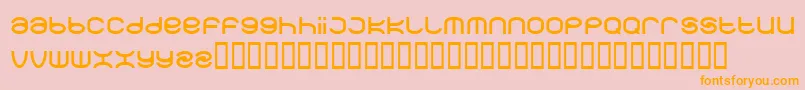 Spearbox Font – Orange Fonts on Pink Background