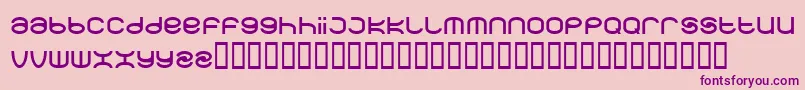 Spearbox Font – Purple Fonts on Pink Background