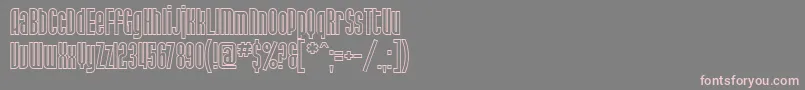 Шрифт SfPortMckenzieOutline – розовые шрифты на сером фоне