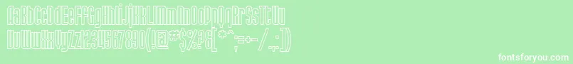 SfPortMckenzieOutline Font – White Fonts on Green Background