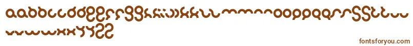 Шрифт Noakatz – коричневые шрифты на белом фоне