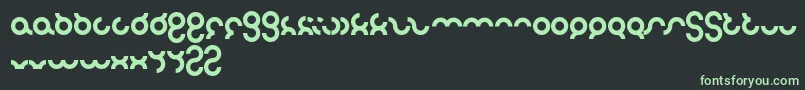 Noakatz-fontti – vihreät fontit mustalla taustalla