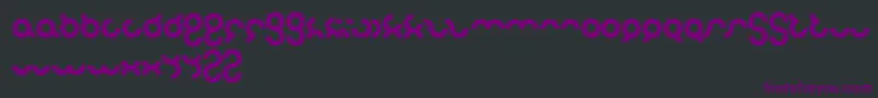 Шрифт Noakatz – фиолетовые шрифты на чёрном фоне