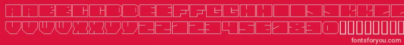 フォントPaulBoxesCyrNormal – 赤い背景にピンクのフォント