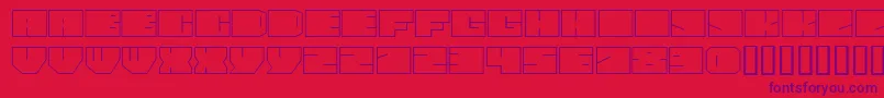 PaulBoxesCyrNormal Font – Purple Fonts on Red Background