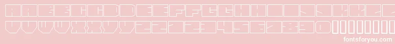 PaulBoxesCyrNormal Font – White Fonts on Pink Background