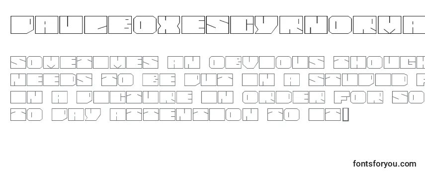 Review of the PaulBoxesCyrNormal Font