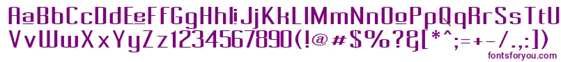 Więcej informacji o czcionce PecotUpper Czcionka PecotUpper – fioletowe czcionki