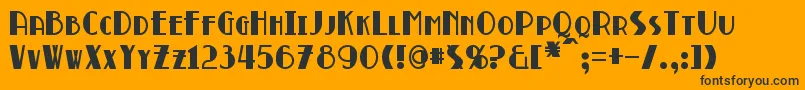 BroadmoorBold Font – Black Fonts on Orange Background