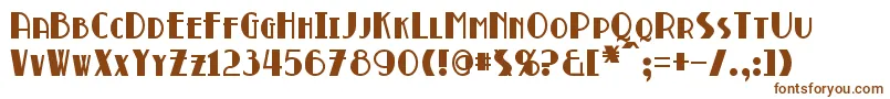 Шрифт BroadmoorBold – коричневые шрифты на белом фоне