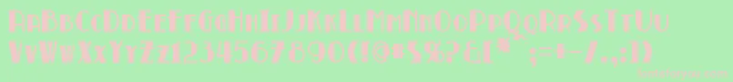 BroadmoorBold Font – Pink Fonts on Green Background