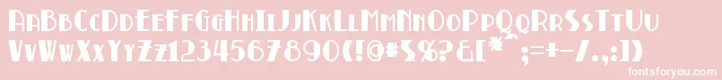 BroadmoorBold Font – White Fonts on Pink Background