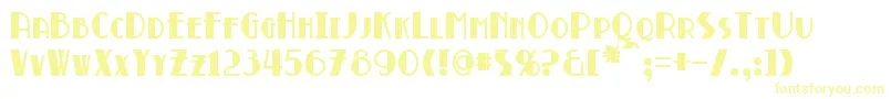 BroadmoorBold-fontti – keltaiset fontit