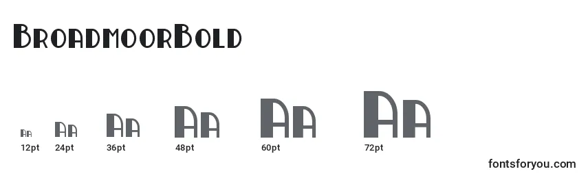 BroadmoorBold Font Sizes