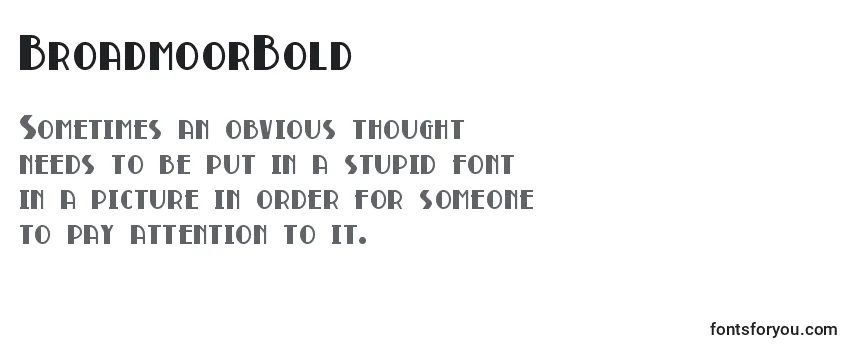 BroadmoorBold Font