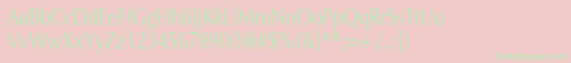 OptimaH80 Font – Green Fonts on Pink Background