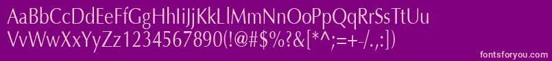 OptimaH80 Font – Pink Fonts on Purple Background