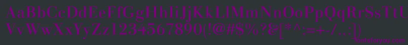 fuente LinotypegianottenRegular – Fuentes Moradas Sobre Fondo Negro