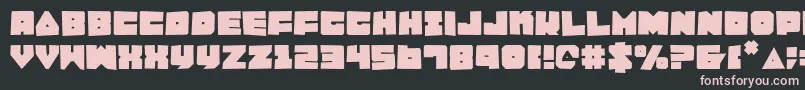 LoboTommyRough Font – Pink Fonts on Black Background