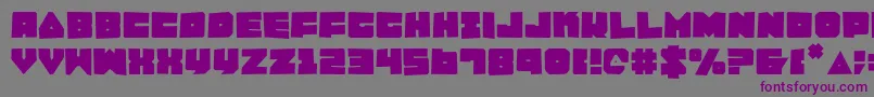 LoboTommyRough Font – Purple Fonts on Gray Background