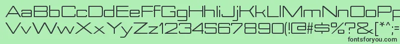 NesobriteexRegular Font – Black Fonts on Green Background
