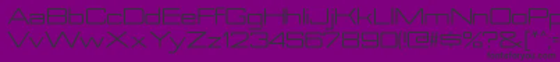 NesobriteexRegular Font – Black Fonts on Purple Background