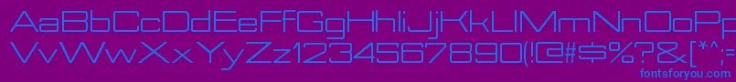 NesobriteexRegular Font – Blue Fonts on Purple Background