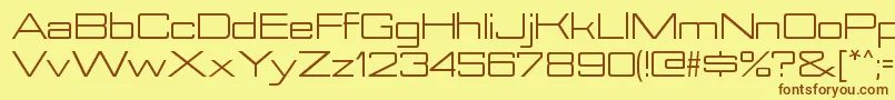 More about NesobriteexRegular Font NesobriteexRegular Font – Brown Fonts on Yellow Background