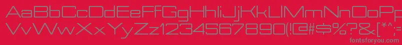 NesobriteexRegular Font – Gray Fonts on Red Background