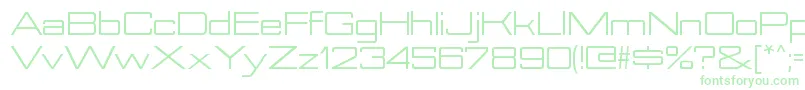 Шрифт NesobriteexRegular – зелёные шрифты