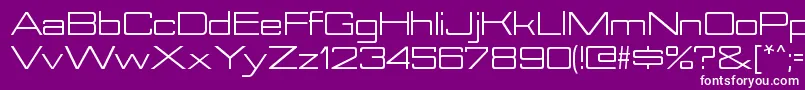 NesobriteexRegular-Schriftart – Weiße Schriften auf violettem Hintergrund