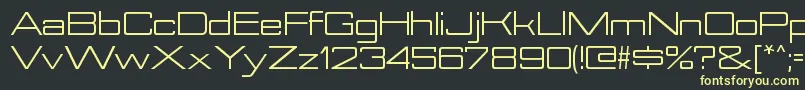 NesobriteexRegular Font – Yellow Fonts on Black Background