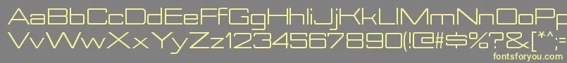NesobriteexRegular Font – Yellow Fonts on Gray Background