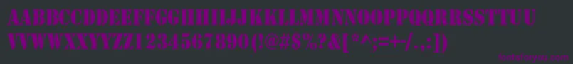 RudyThin Font – Purple Fonts on Black Background