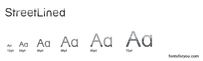 StreetLined Font Sizes