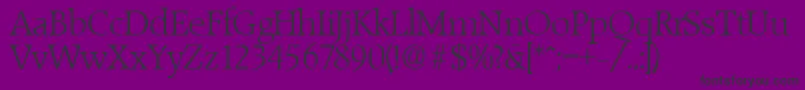 RaleighLight Font – Black Fonts on Purple Background