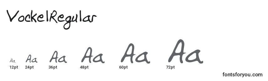 VockelRegular Font Sizes