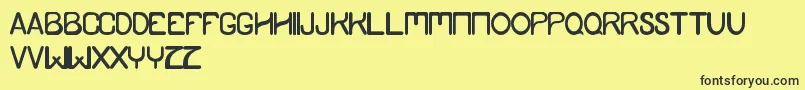 YamdumStyle Font – Black Fonts on Yellow Background