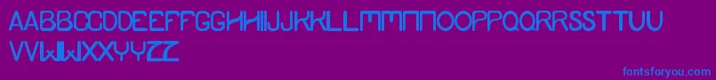 YamdumStyle Font – Blue Fonts on Purple Background