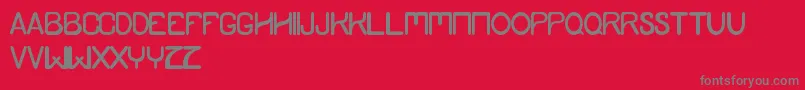 YamdumStyle Font – Gray Fonts on Red Background