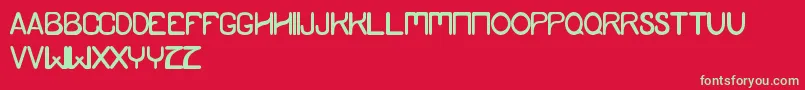 YamdumStyle Font – Green Fonts on Red Background